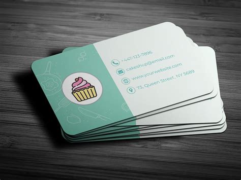 Cake Shop Business Card Template | Creative Photoshop Templates